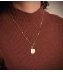 Medaglia Madonna di Coromoto Oro 18kt 18mm bordo lucido