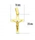 Anhänger Kreuz mit Jesus 750 Gold 20 mm | Jesus-Anhänger, christlicher Schmuck