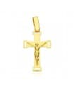 Cruz Cristo calada 18 Ktes 20 mm