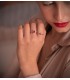 Bague avec rubis et diamants. Bague en or jaune 18 carats pour femme. Bijouterie en ligne.