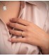 anillo de compromiso dissole en oro bicolor de 18 kilates