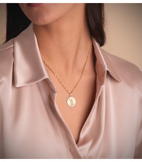 Catena intrecciata in oro per donna - Collana a maglia Singapore 2 mm 18 Kt 45 cm