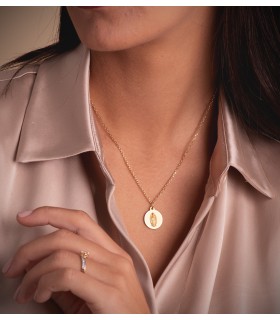 Madonna von Guadalupe Anhänger 18K Gold P6068-116
