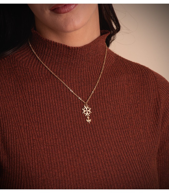 Catena a maglia diamantata vuota - Collana forzatina 2mm Oro 750 50cm