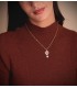 Pendentif Croix Huguenotte Or 18K 28mm