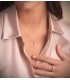 Inicial A Colgante oro 18 kt. Collar personalizado letras nombre, joyas para mujer.