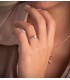 Solitaire bicolore Reminni 18 Carats