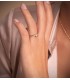 Solitaire bicolore Reminni 18 Carats