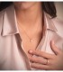 Inicial W Colgante oro 18 kt. Collar personalizado letras nombre, joyas para mujer.