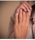 Solitario Mujer Oro blanco Sabadini 18K Anillo de compromiso