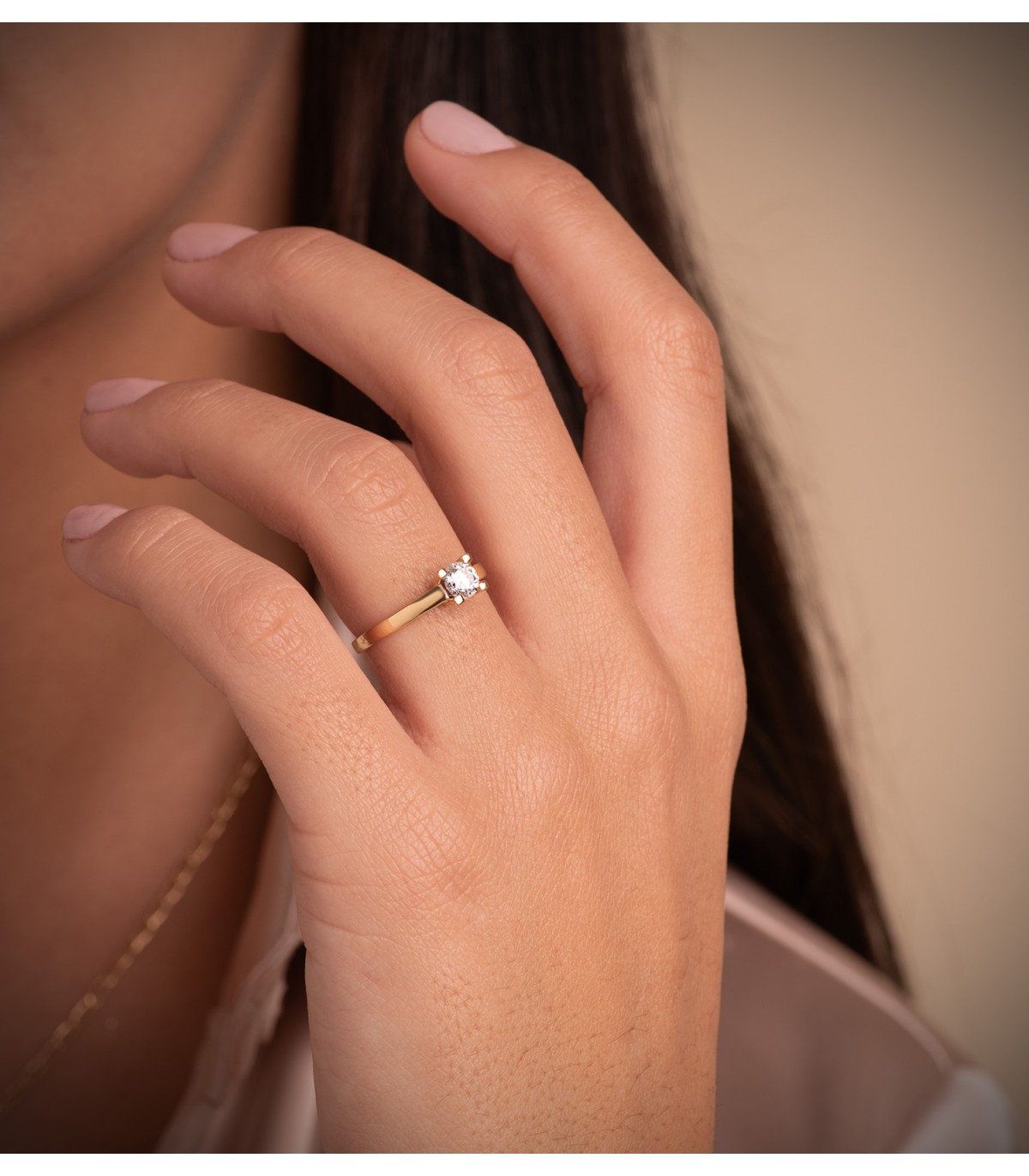 Solitaire  Georgina Or Jaune 18K
