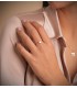 Anello personalizzato Cuore 18K Bicolore, gioielli personalizzati, incisione con iniziali.