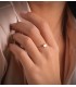 Anillo personalizado Corazón 18K Bicolor - joyas personalizadas - anillo personalizable iniciales
