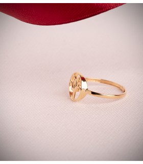 Ring Lebensbaum aus 750 Gelbgold