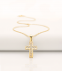 Croce con zirconi Oro giallo 18 kt 19 mm - collane con croce, croci in oro da donna