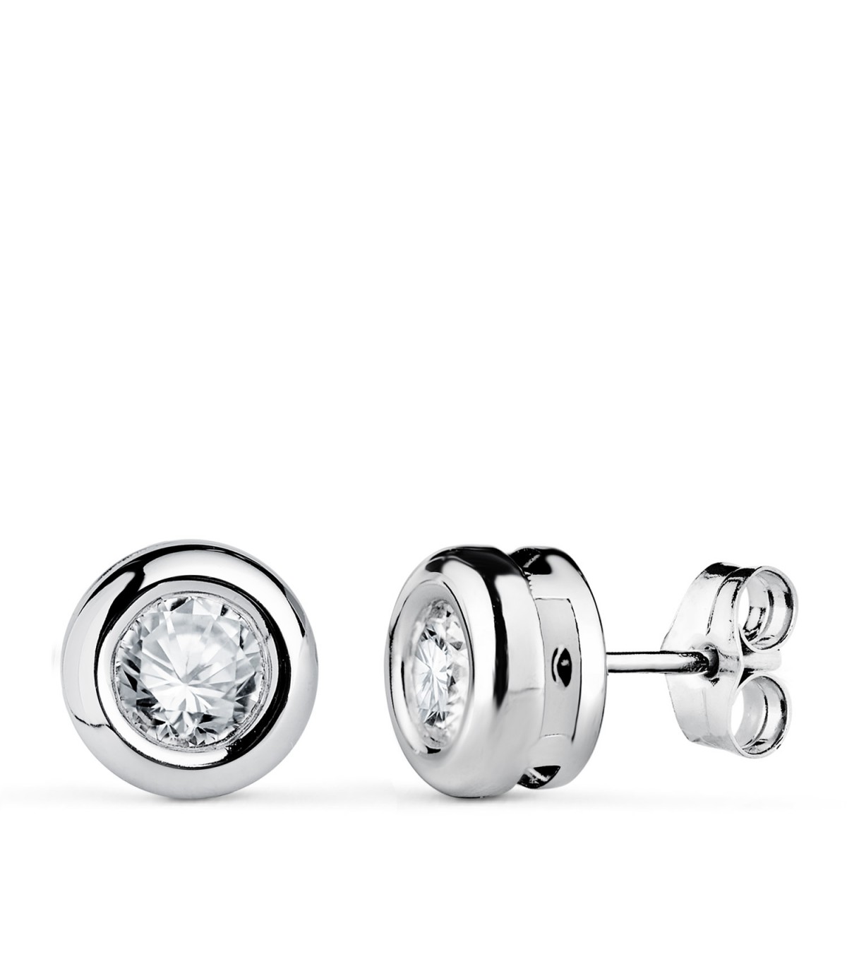 Diamant Ohrstecker 750 Weißgold | Ohrringe für Damen Delicia 0.650 ct