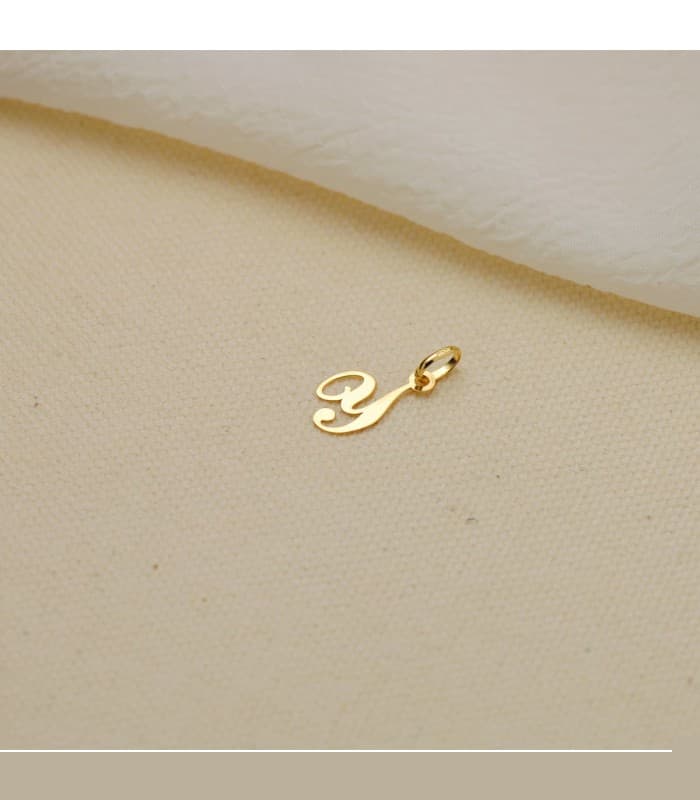Colgante inicial Y 18K, collares con letras y nombres personalizados oro.