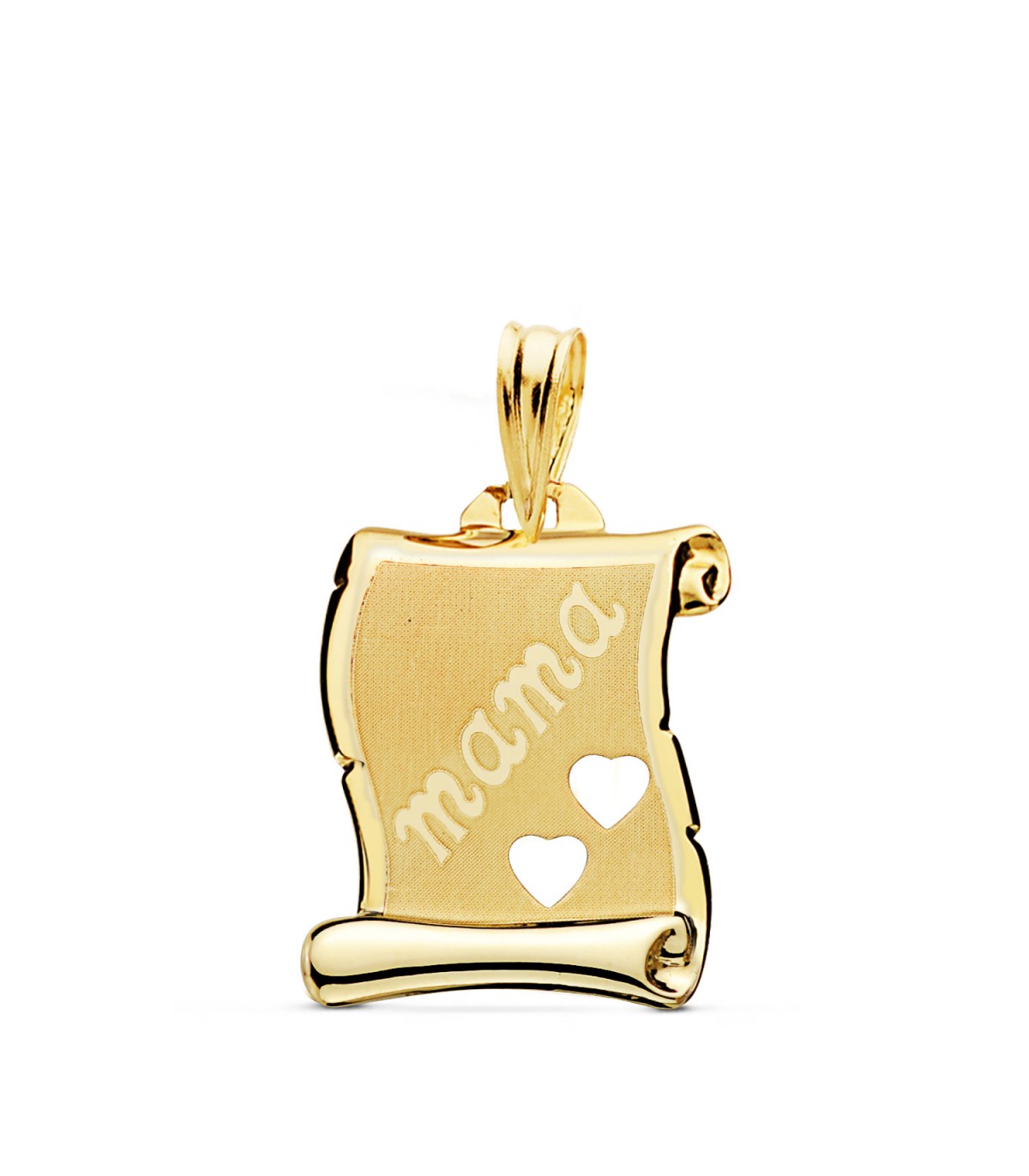 Pergament \"Mama\" Gold 9K 18mm Schriftrolle