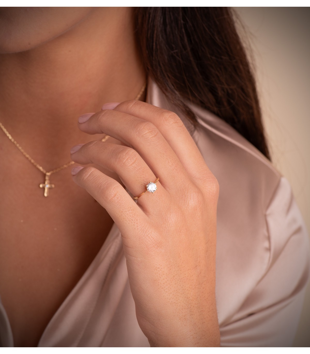 Solitaire Sannia 18 Carats