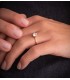 Solitaire Ring mit 6-Krappen Fassung, Zirkonia • Juwelier ALDA, Modell SANNIA Gelbgold