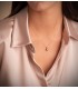 Cadenita de oro para mujer con eslabones rolo 1 mm, largo 45 | Cadenas macizas