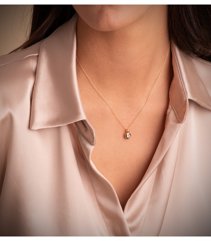 Collana da donna in oro, modello rolo da 1 mm e lunghezza 45 cm | Catene massicce