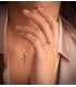 Anillo Jasmin Zafiro y Diamantes Oro Amarillo 18K. Anillo con piedras de la colección de compromiso y boda.
