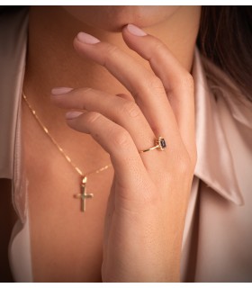 Saphir Ring mit Diamanten Jasmin 750 Gelbgold