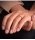 Solitario anillo de compromiso mujer oro 18 kilates