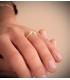 Solitario anillo de compromiso mujer oro 18 kilates