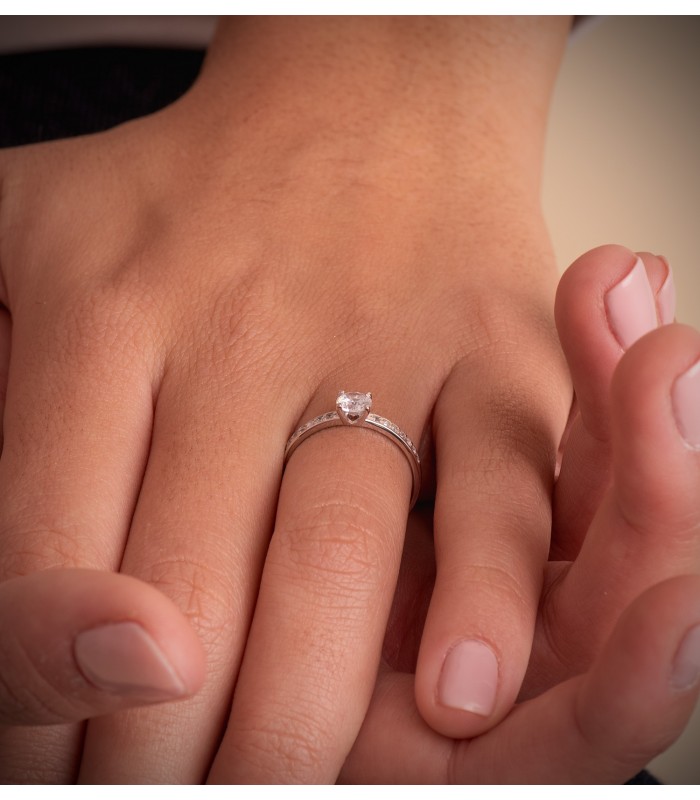 Solitaire blanc Florienze 18 Carats