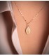 Wunderbare Medaille 18K Gelbgold (750), 14 mm, ideales Geschenk für Damen