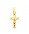 Croix Christ plate 18 carats 18 mm