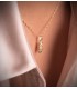 Pendentif Hibou or jaune 18K 14mm, porte-bonheur, bijoux femme et homme.