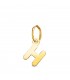 Inicial H Colgante oro 18 kt. Collar personalizado letras nombre, joyas para mujer.