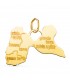 Colgante Isla Guadalupe Oro 18K 24mm - colgantes islas francesas