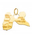 Pendentif Île de Guadeloupe Or 18K 24mm