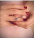 Saphir Ring mit Diamanten Jasmin 750 Gelbgold