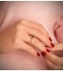 Anillo Jasmin Zafiro y Diamantes Oro Amarillo 18K. Anillo con piedras de la colección de compromiso y boda.