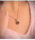 Anhänger Jasmin Saphir & Diamant 750 Weißgold