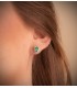 Orecchini Jasmin 0,28 ct Oro 18 Kt Smeraldo