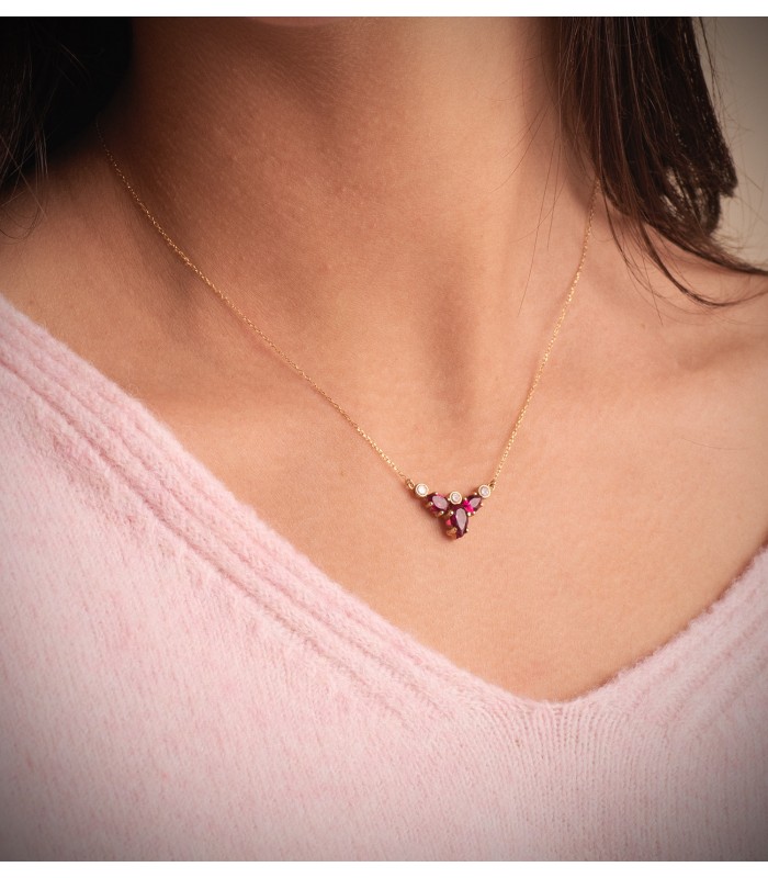 Collier Femme Or Jaune 18K Loire | pendentif femme
