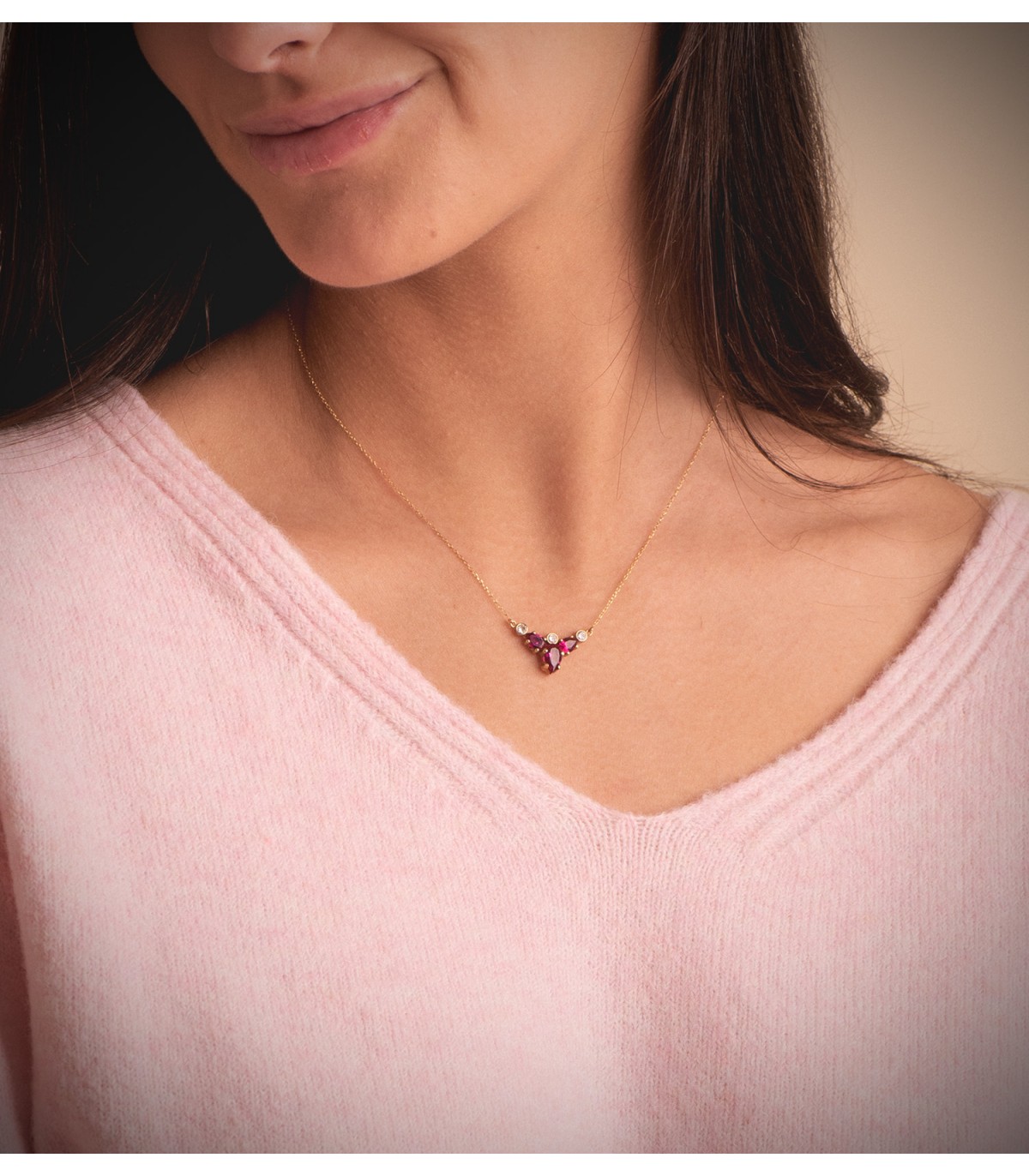 Collier Femme Or Jaune 18K Loire | pendentif femme