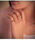 Sello Shoko oro 18K piedra roja. Sellos para bebé y anillos para el dedo meñique de mujer.