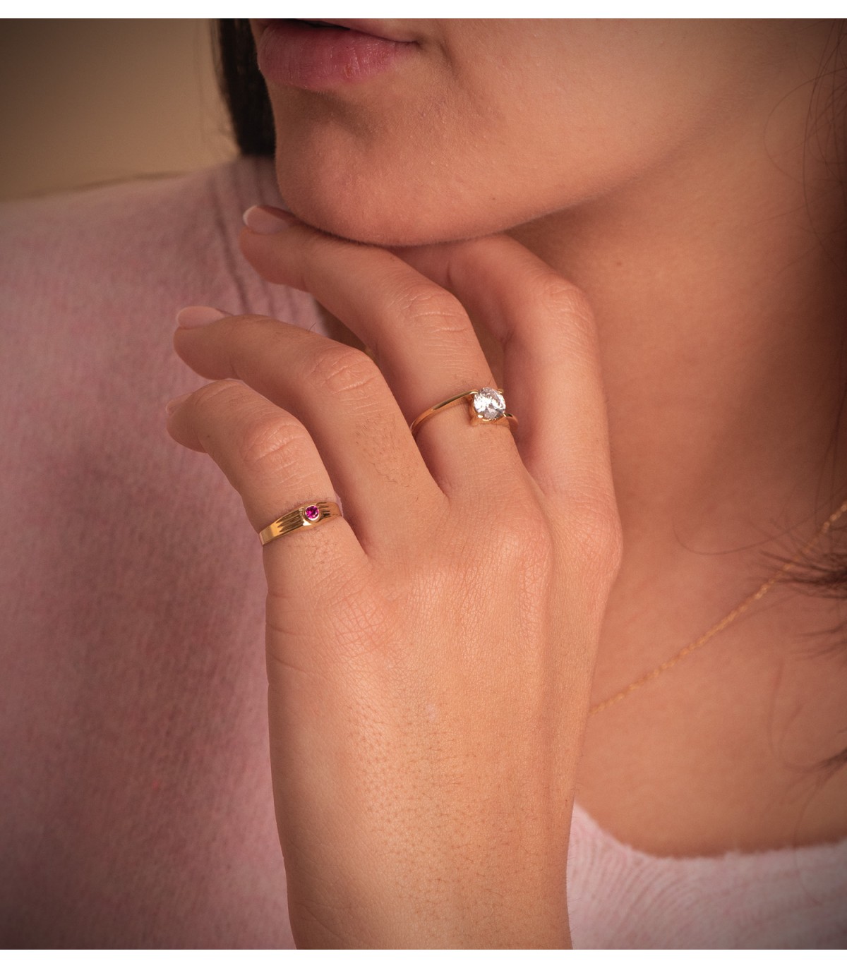 Pinky Ring Gelbgold 750 | D1033-RO