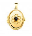 Pendentif porte-photo Dolores or jaune 18K 26mm