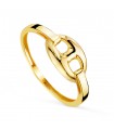 Goldring Ivonne Kaffeebohne 18K