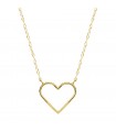 Gargantilla corazón calado Cameron oro 18K