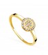 Joyería online Alda Joyeros | Anillo de Comunión Piedad Oro 18 Kilates y circonitas - Compra online