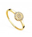 Sortija Comunión Piedad Oro amarillo 18K